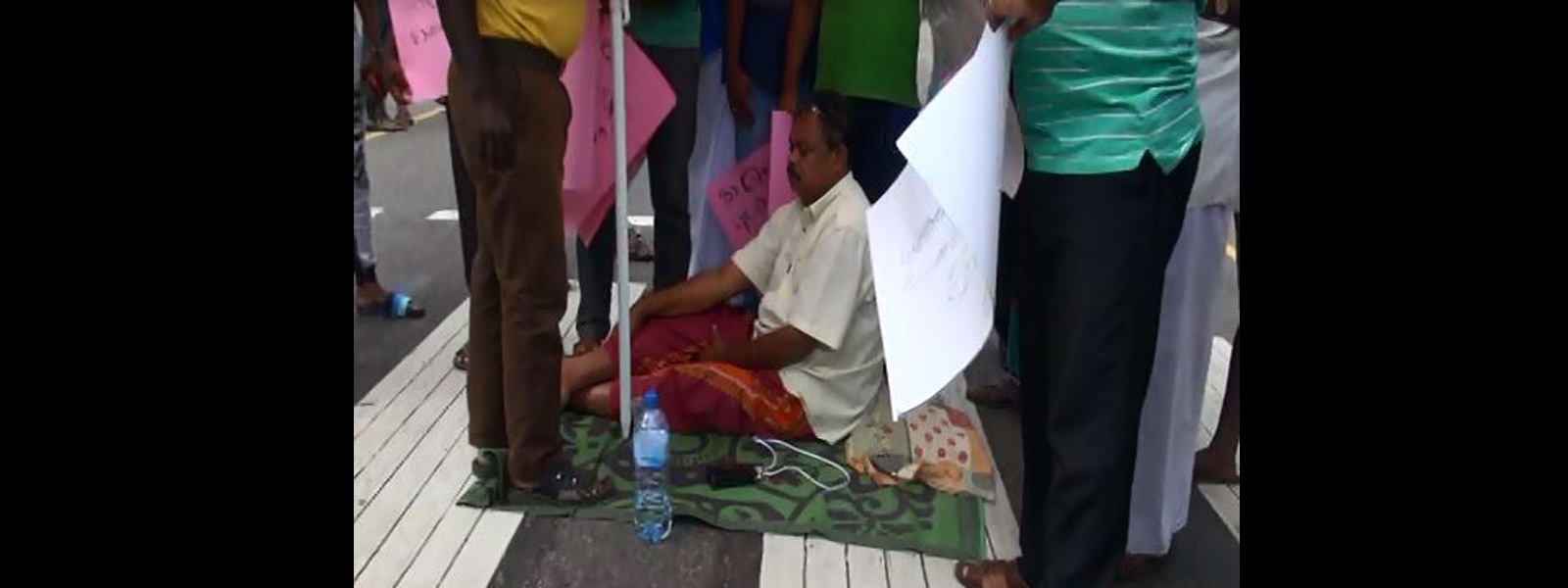 MP Ananda Aluthgamage declared a protest today