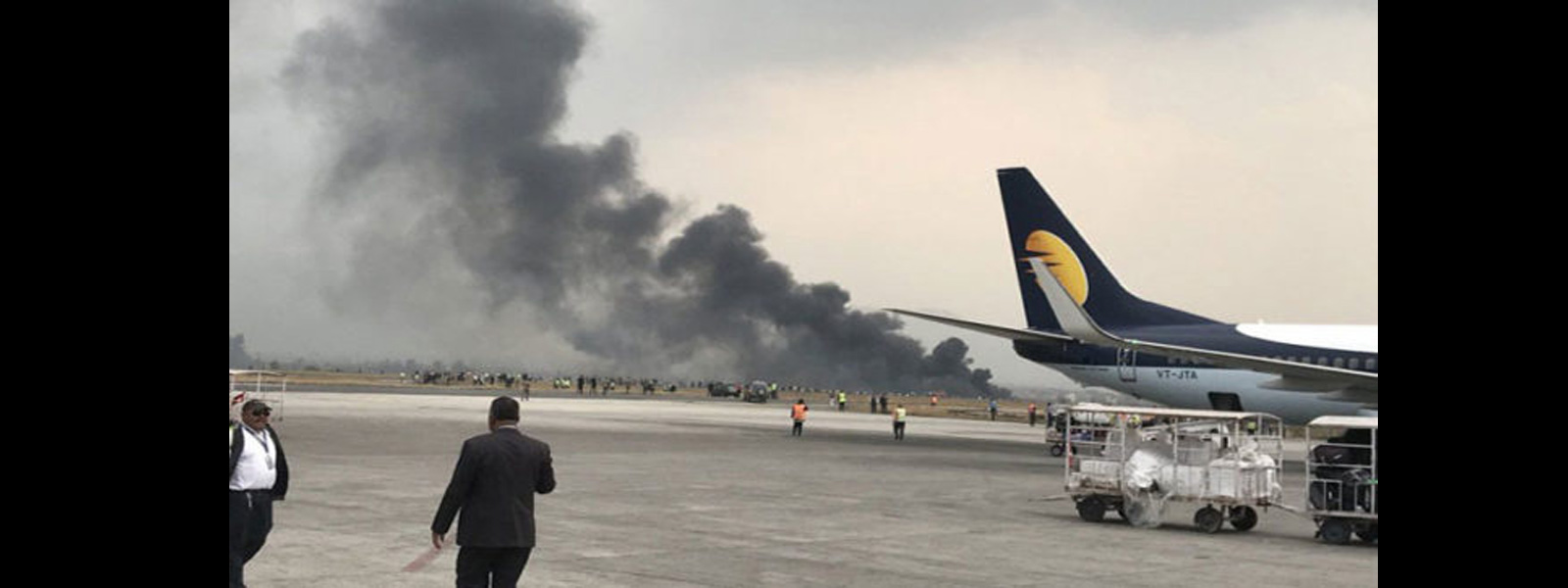 'Plane crash' at Nepal's Kathmandu airport