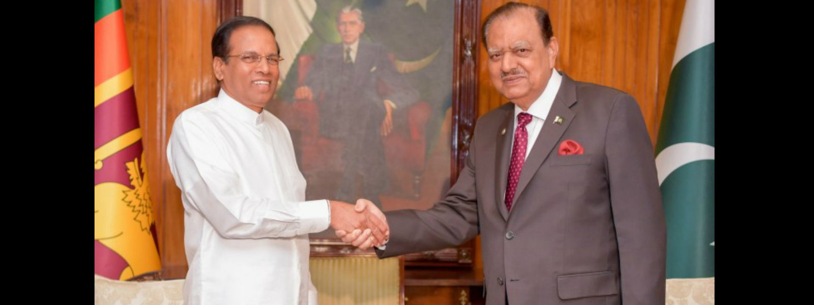 President Sirisena meets Pakistani President