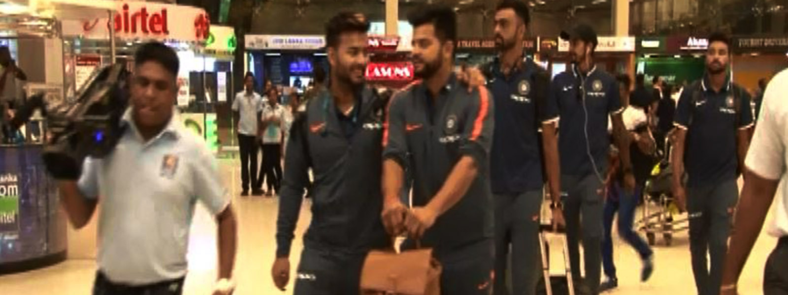 Indian cricket team arrives in Sri Lanka