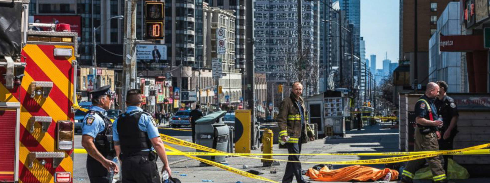 Van speed across Toronto sidewalk, leaving 10 dead