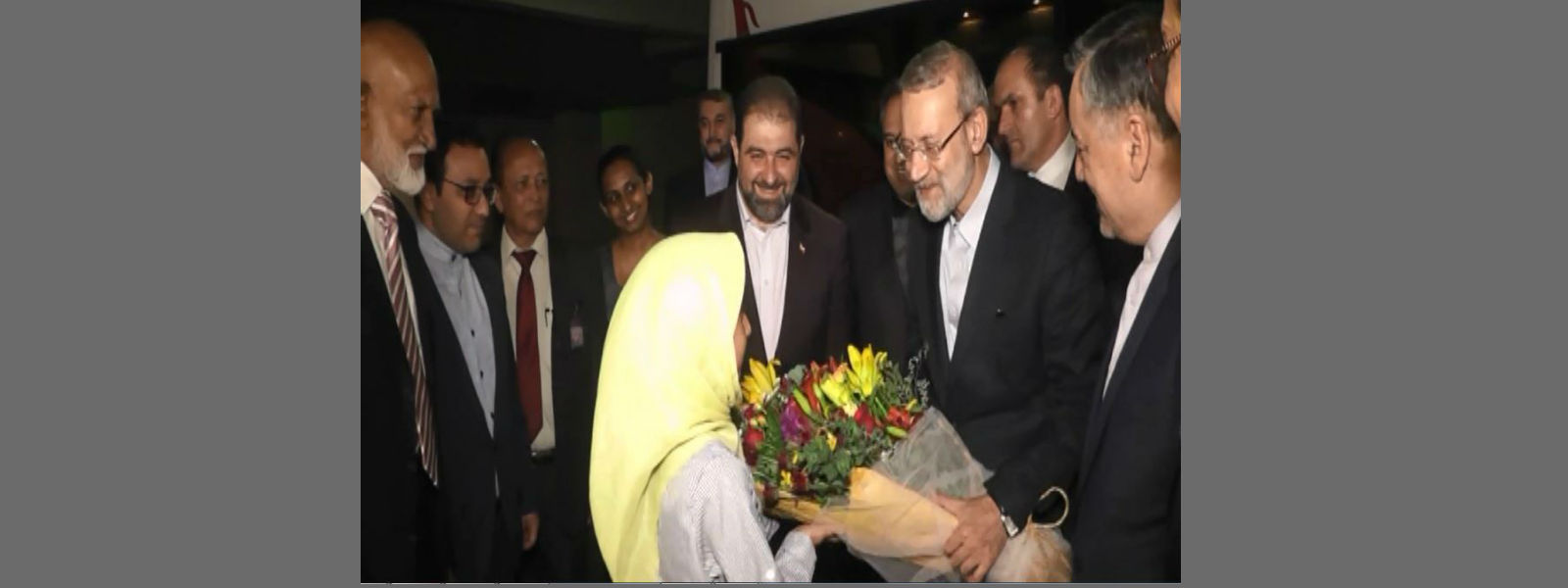 Iranian Speaker arrives in the Island
