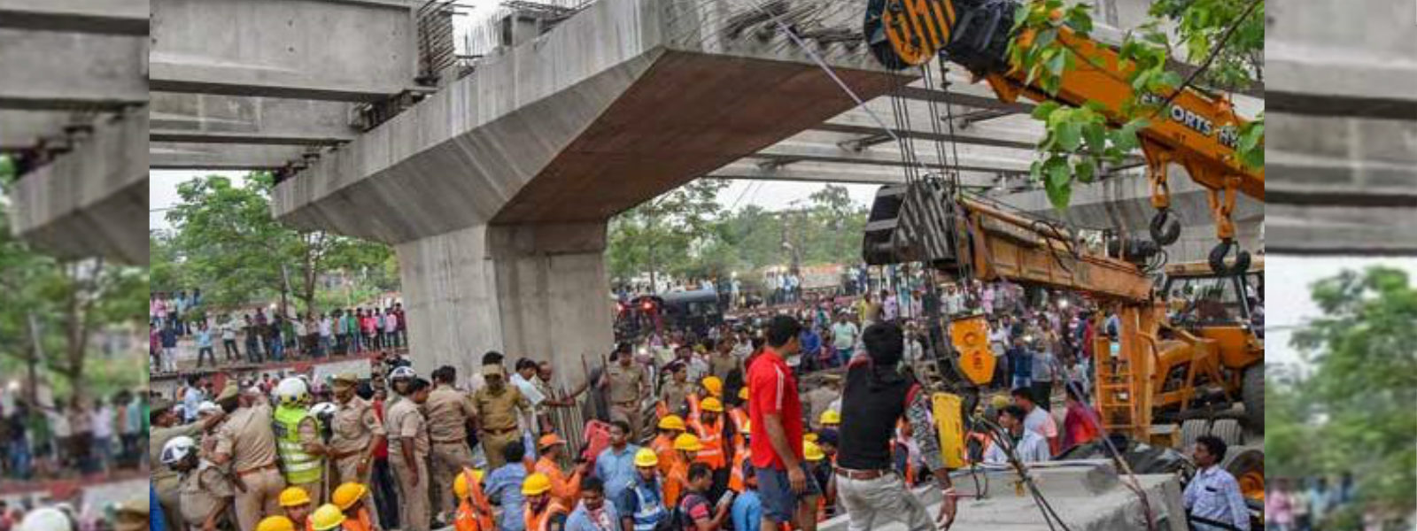 Atleast 18 dead after flyover collapse in Varanasi