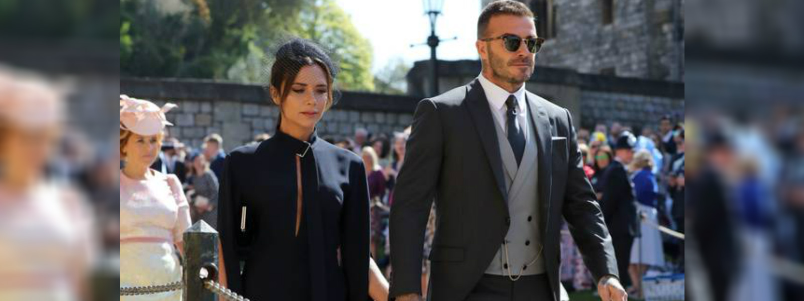 Beckhams donate royal wedding outfits