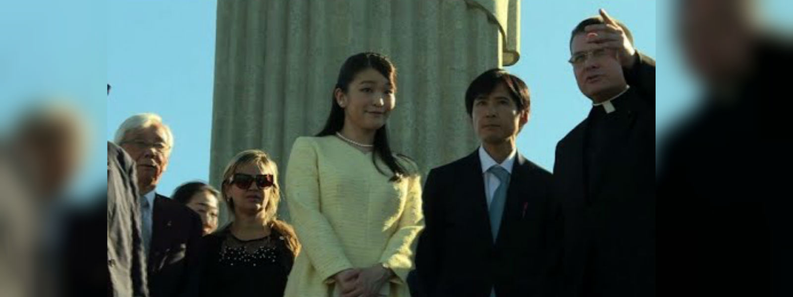 Princess Mako visits Christs' statue in Brazil 