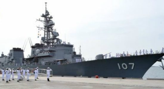 Japanese vessel "Ikazuchi" arrives in Sri Lanka