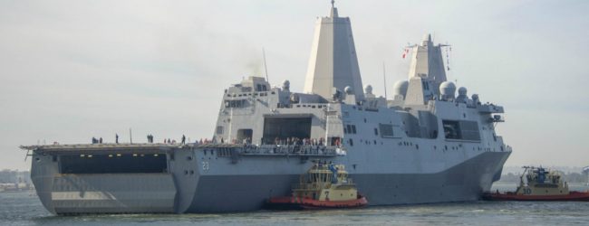USS Anchorage arrives in Trincomalee