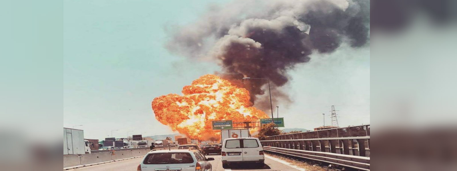 Explosion near the Bologna airport 