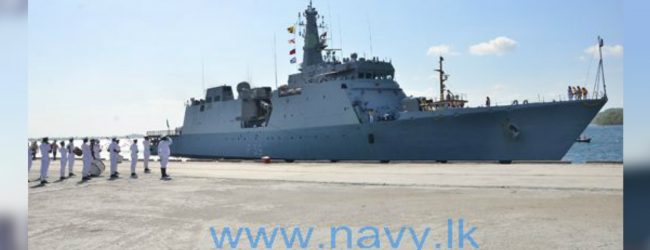 3 Indian Navy ships arrive at Trincomalee port