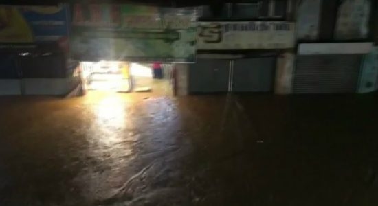 Akurana inundated due to heavy rainfall