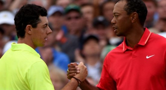 Tiger and Rory card matching 62s in Golf BMW champ