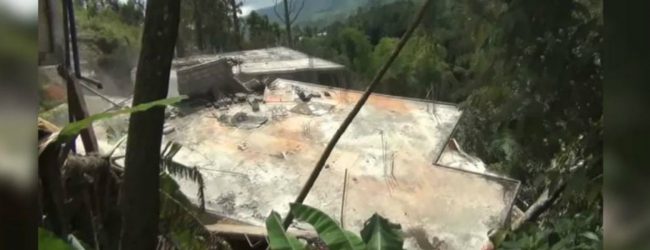 Dramatic footage of earthslip in Castlereigh