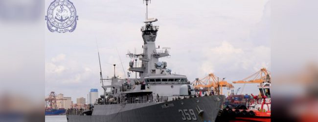 Naval ship ‘Kri Usman Harun’ arrives in Colombo 