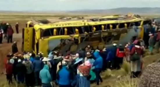 Peru bus crash leaves 18 dead