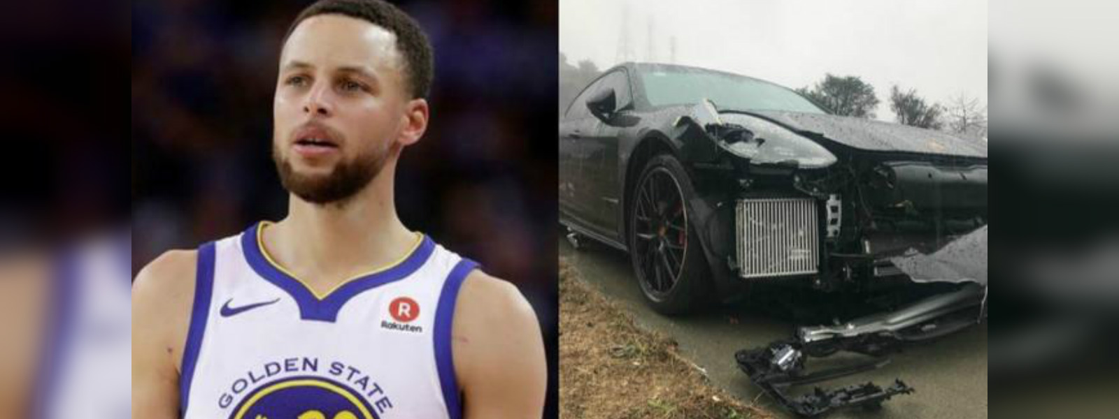 NBA star Steph Curry uninjured after car crash 