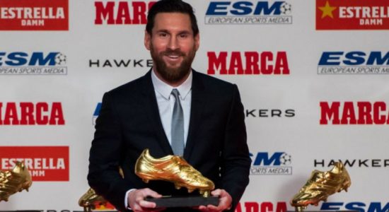 Lionel Messi wins fifth Golden Shoe award