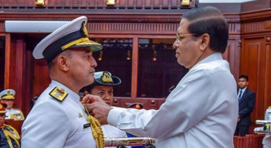 Vice Admiral Piyal De Silva appointed as the 23rd 