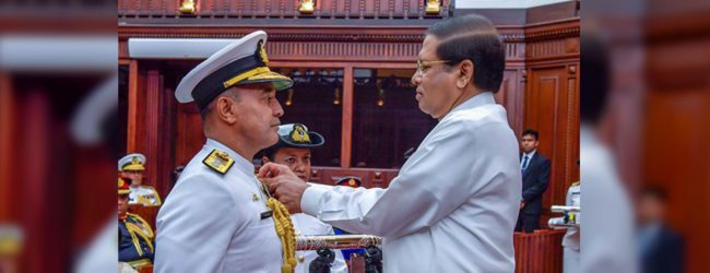 Vice Admiral Piyal De Silva appointed as the 23rd 