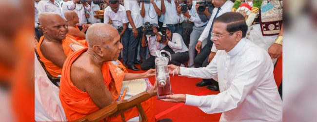 Thripitaka to be named as world heritage - Pres 