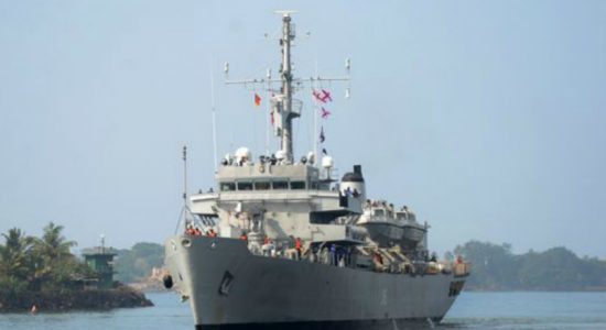Indian vessel on a survey mission in SL waters
