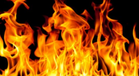 Six shops damages in a fire in Kaduruwela