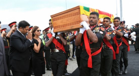 Fallen Sri Lankan peacekeepers return home