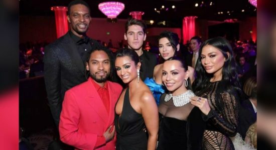 Stars turn out in Beverly Hills for Grammy's party