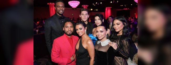 Stars turn out in Beverly Hills for Grammy's party