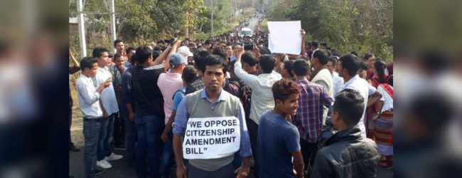 Northeastern India protests Citizen Bill