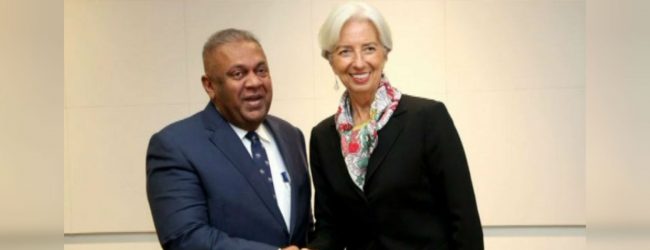 IMF delegates meet Mangala Samaraweera