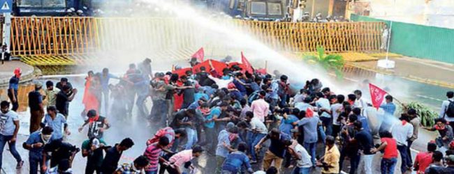 Tear gas used to disperse Inter-University protest