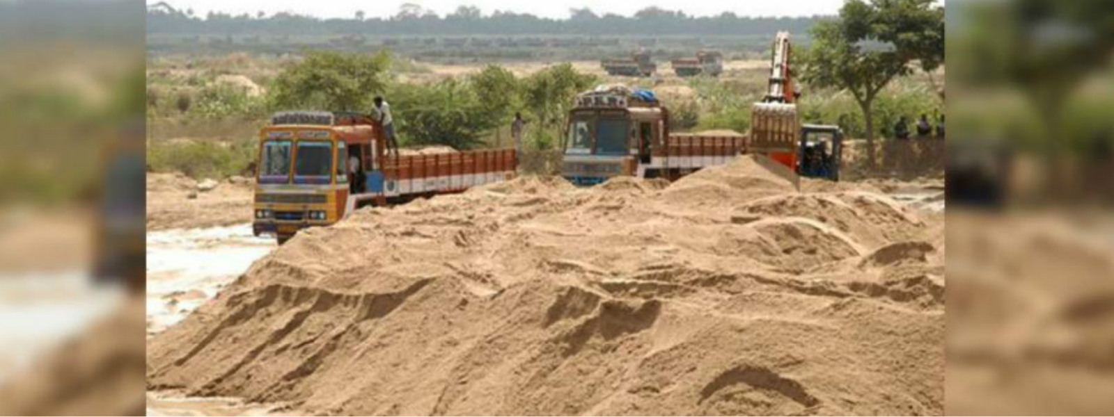 Two illegal sand mining rackets raided