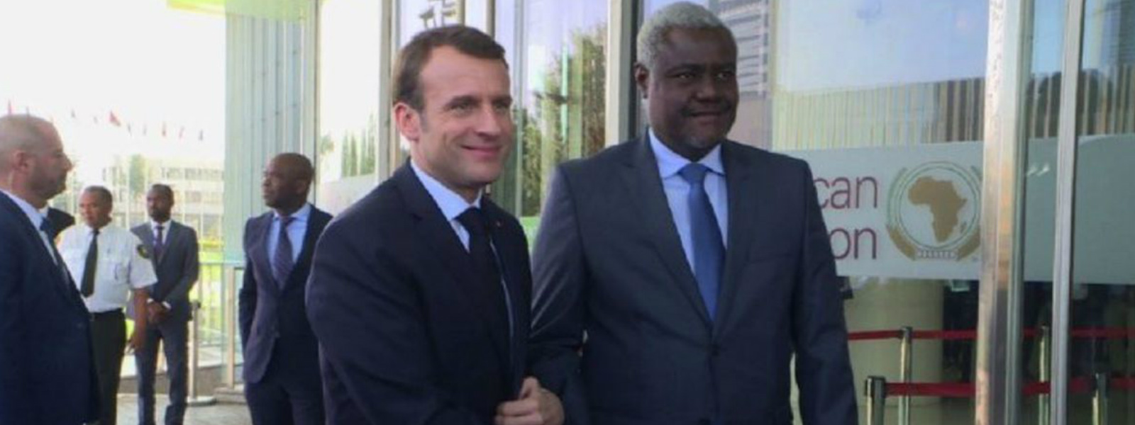Macron visits African Union HQ in Ethiopia