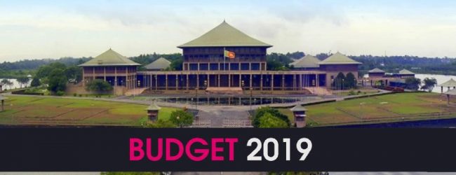 Budget 2019 vote tomorrow