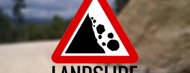 Landslide threat in Balangoda