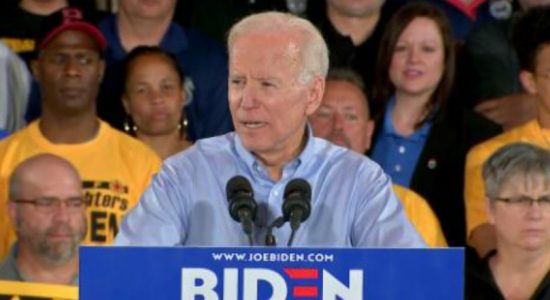 Focused on Trump, Biden kicks off campaign