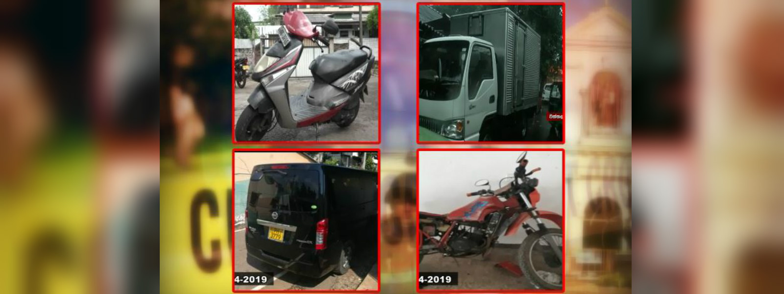 Easter bombings: 4 wanted vehicles found