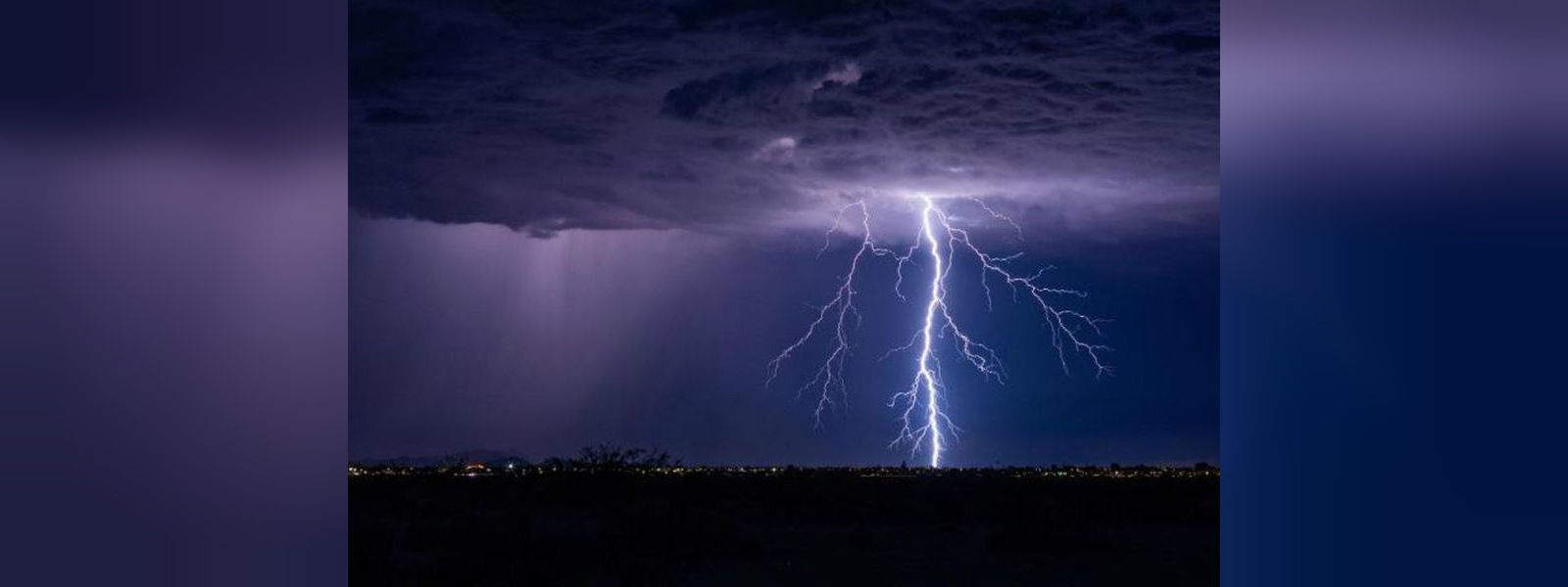 Severe lightning warning for several areas