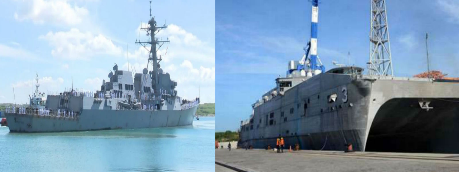 US warships arrive in Sri Lanka