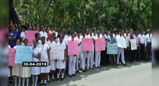 Protest at Ampara General Hospital