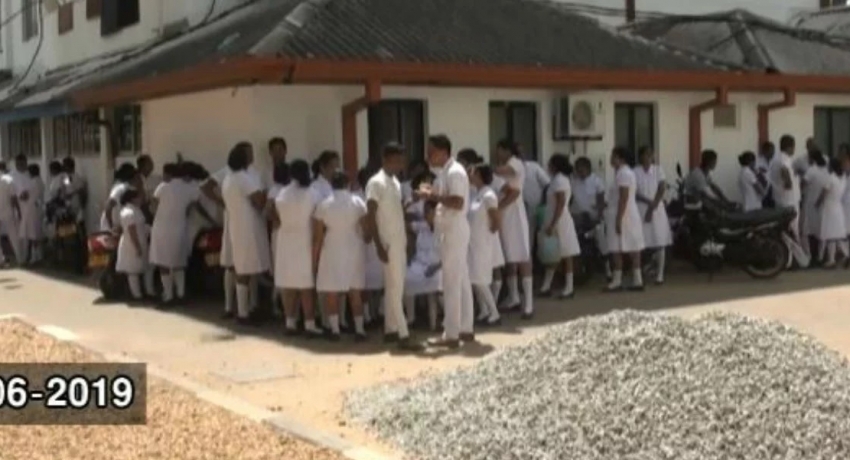 Group of minor staff abstain from working at Anuradhapura Hospital