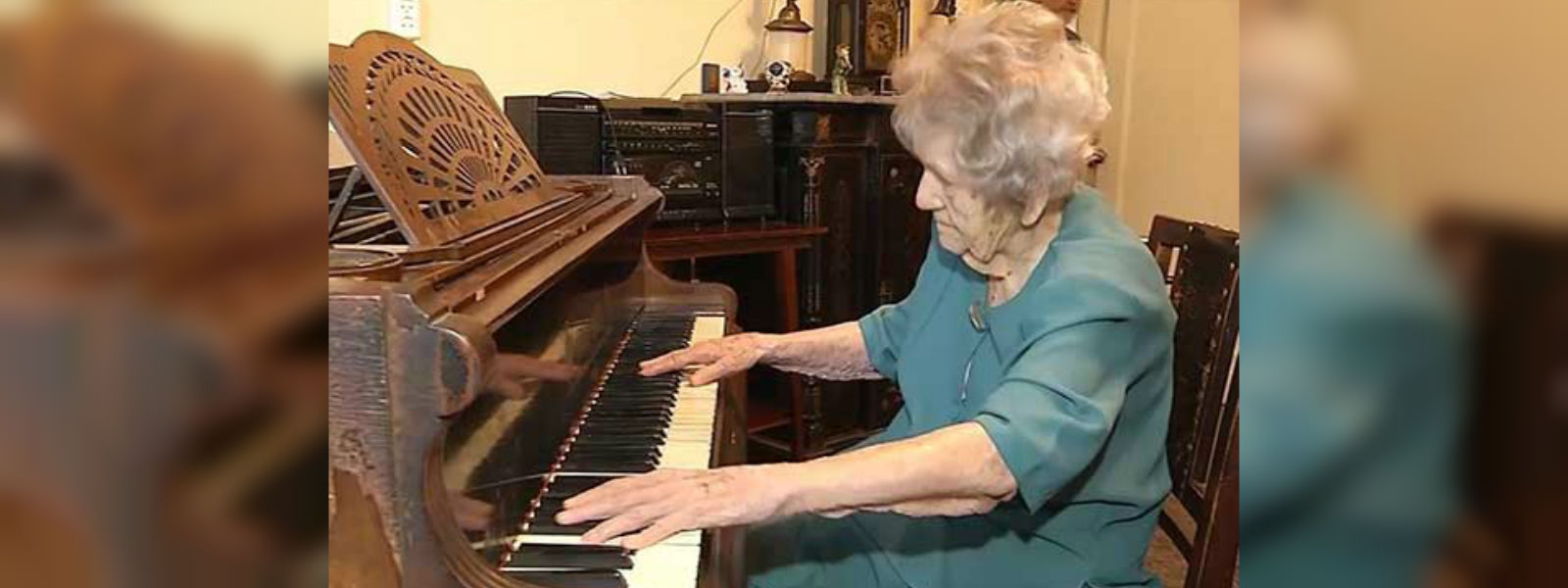 108-year-old pianist doesn’t let age stop her playing
