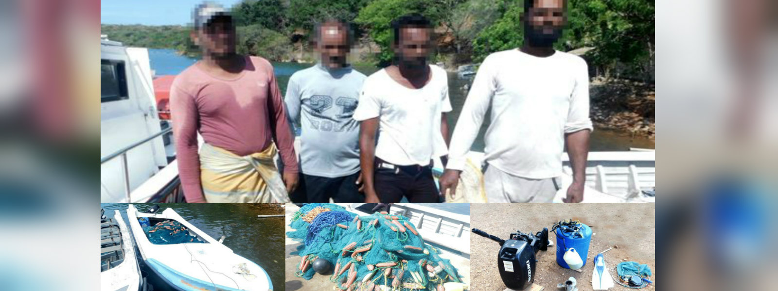 Four arrested for using illegal fishing nets 