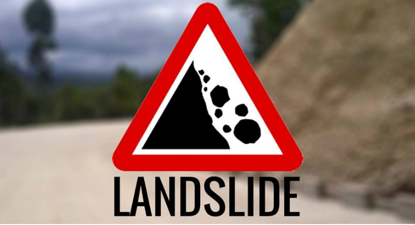 Landslide red notice for three areas issued