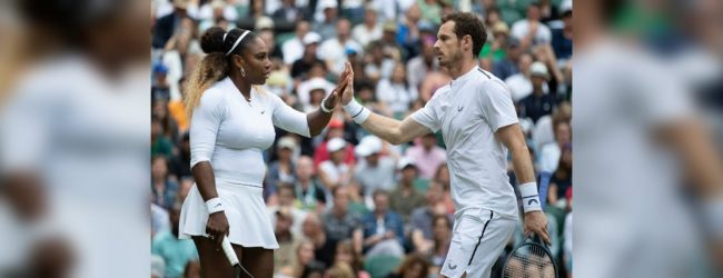 Andy Murray and Serena Williams win smooth match in mixed doubles