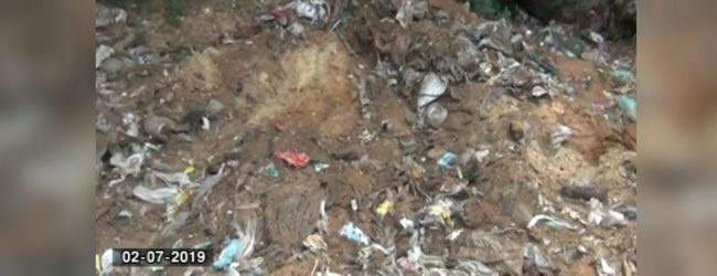 Public Cemetery in Tissa wewa becoming garbage dump