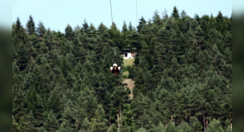 Fast and furious: thrilling zip line draws visitors to Croatian hinterland