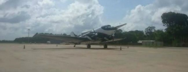 Spectrum Air Basler BT-67 aircraft bound for South Africa and not India.