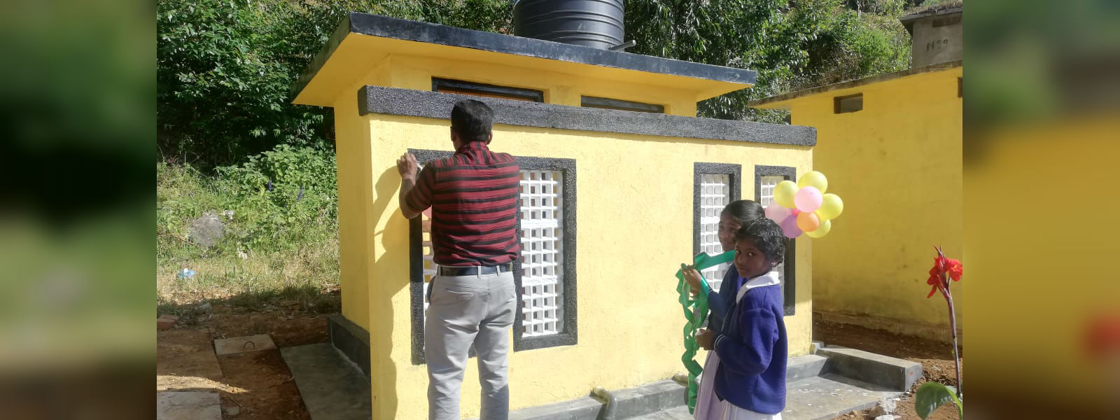 Sanitray facilities at school courtesy of Gammadda