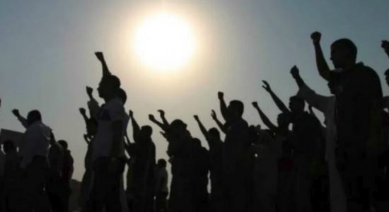 Train accident in Tudella : Residents protest